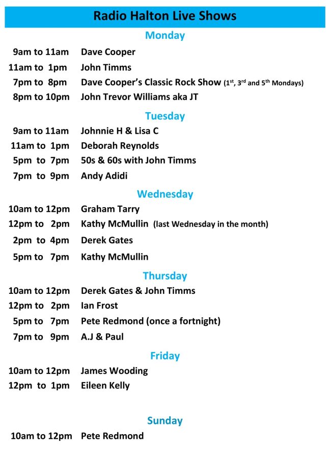 RH schedule 100526